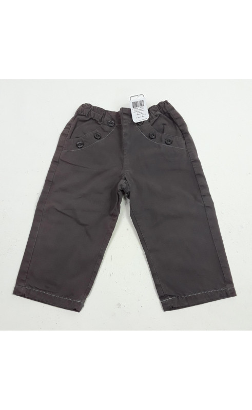 Pantalon marron avec boutons au poche