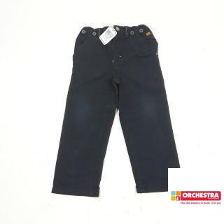 Pantalon noir avec trait bleu