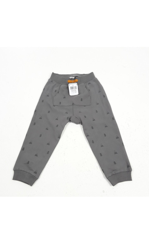 Pantalon sarouel gris motif sapin