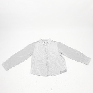 Chemise blanche rayé gris