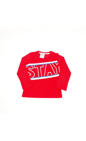 T-shirt ML rouge " stay "