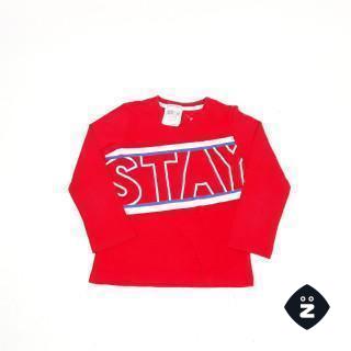 T-shirt ML rouge " stay "