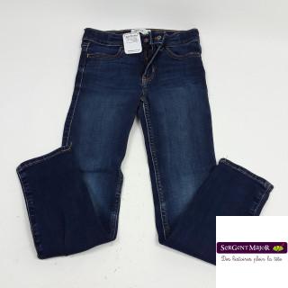 pantalon bleu marine cargo avec cordons