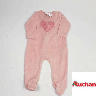 pyjama rose avec motif cœur " petit cœur "