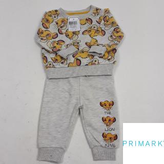 ensemble 2 pièces jopggin et pull gris motifs simba