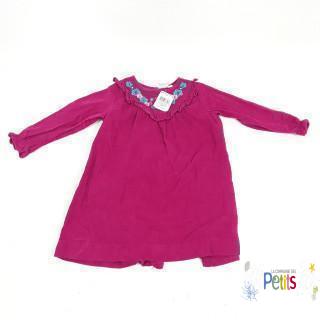 Robe velours fushia