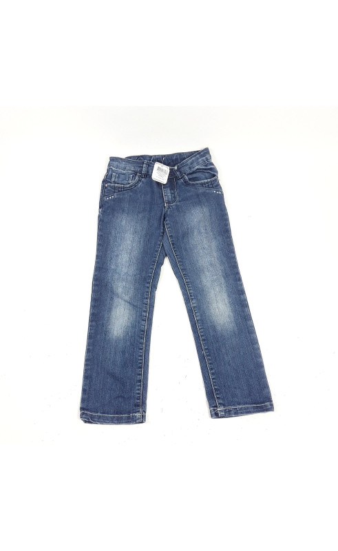 Pantalon jeans avec cœur sur les poches