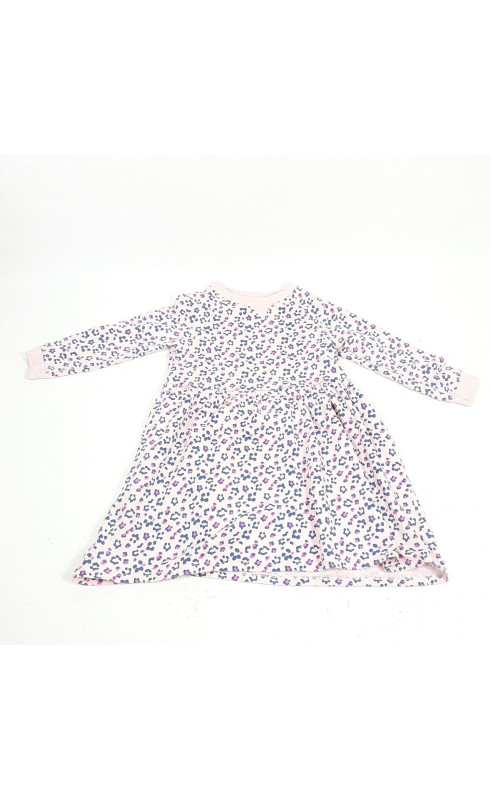 Robe rose imprimée molletonnée