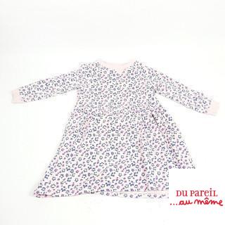 Robe rose imprimée molletonnée