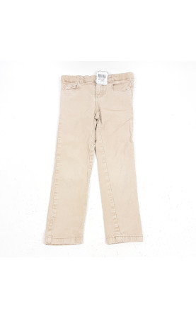 Pantalon beige velours