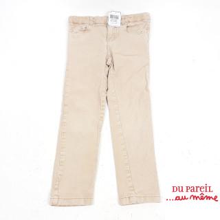 Pantalon beige velours