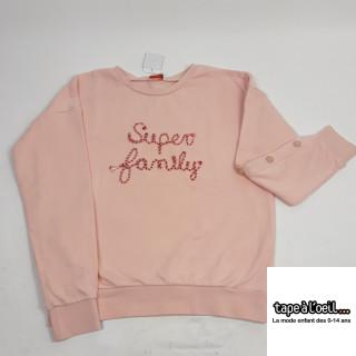 pull rose claire écritures super family