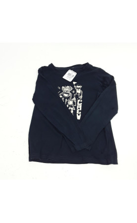 t-shirt ml bleu marine...