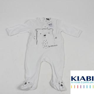 pyjama blanc motifs ours "my little bear"