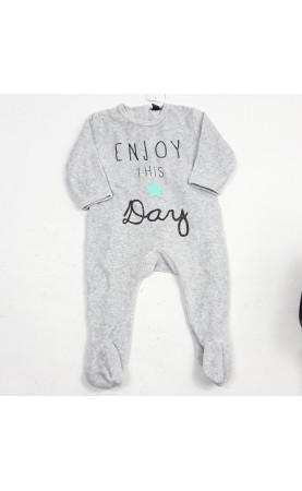 pyjama gris "enjoy this day"