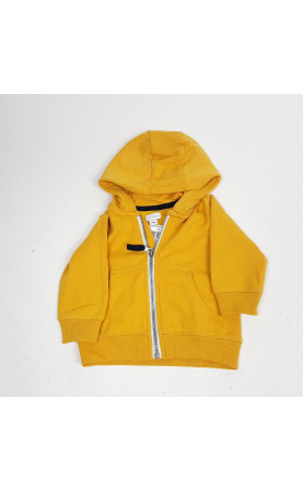 Gillet à capuche jaune...