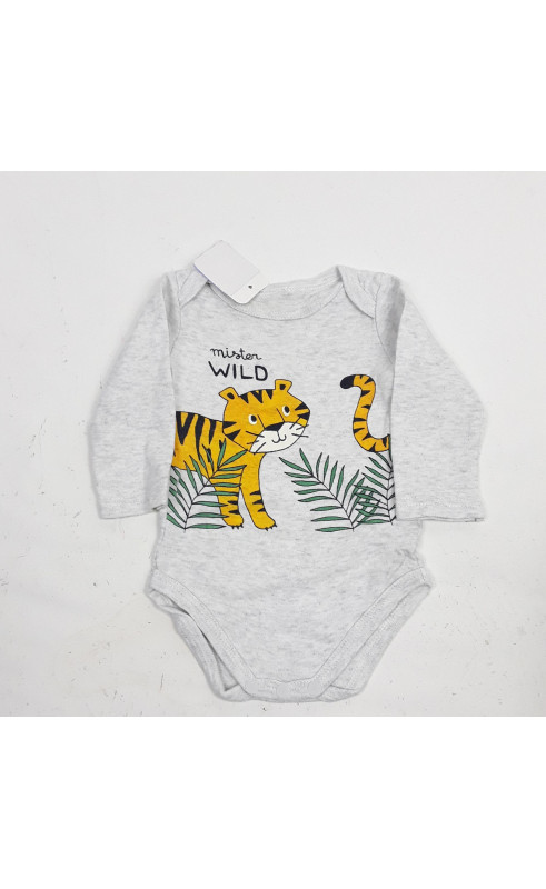 body ml gris motif tigre " mister wild "