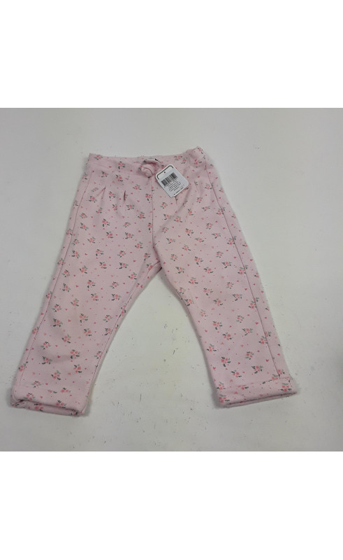 legging rose avec nœud au niveau de la ceinture motifs fleurs