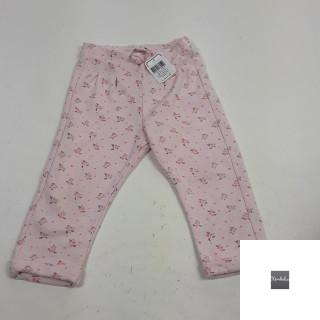 legging rose avec nœud au niveau de la ceinture motifs fleurs