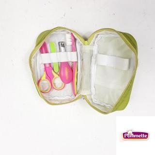 Set soins bébé trousse verte