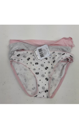 Lot de 3 culottes rose et...