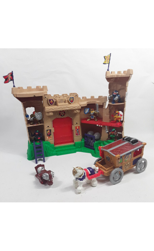 Château fort sonore avec accessoires et 6 personnages