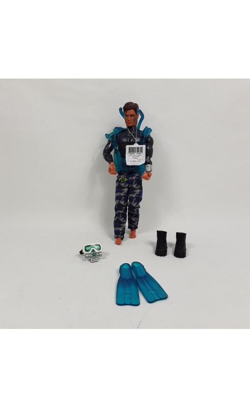 Action man plongeur + accessoires