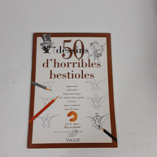 Livre " 50 dessins d'horribles bestioles "