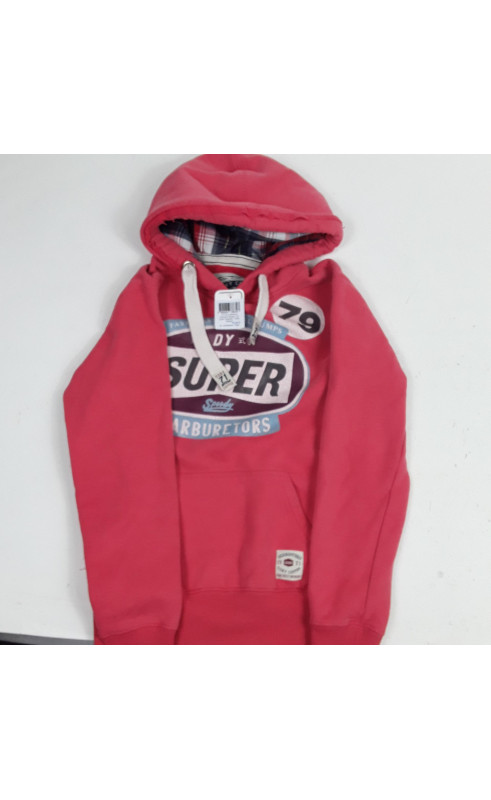 sweat à capuche rouge " dy super speedry "