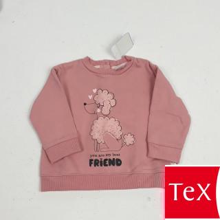 pull rose motif chien " you are my best friends "