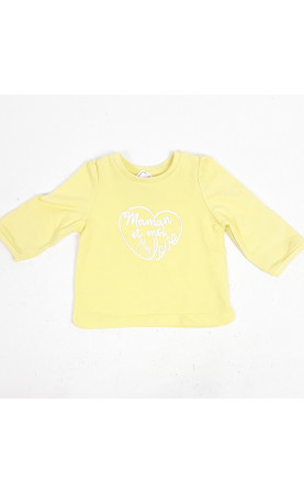 Pull fin jaune " maman et...