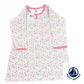 chemise de nuit en velours blanche motifs fleurs