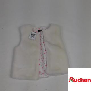 Gilet sans manche doux blanc