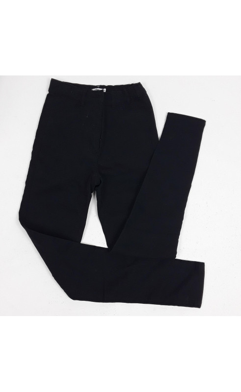 pantalon noir slim avec fausse poches