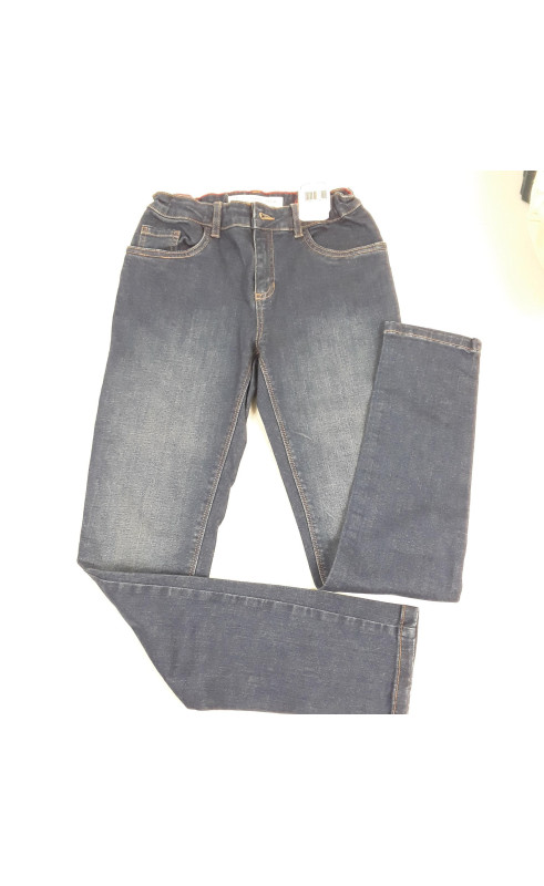 pantalon en jean avec poche a pressions derrière