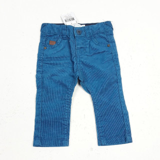 pantalon bleu en velours