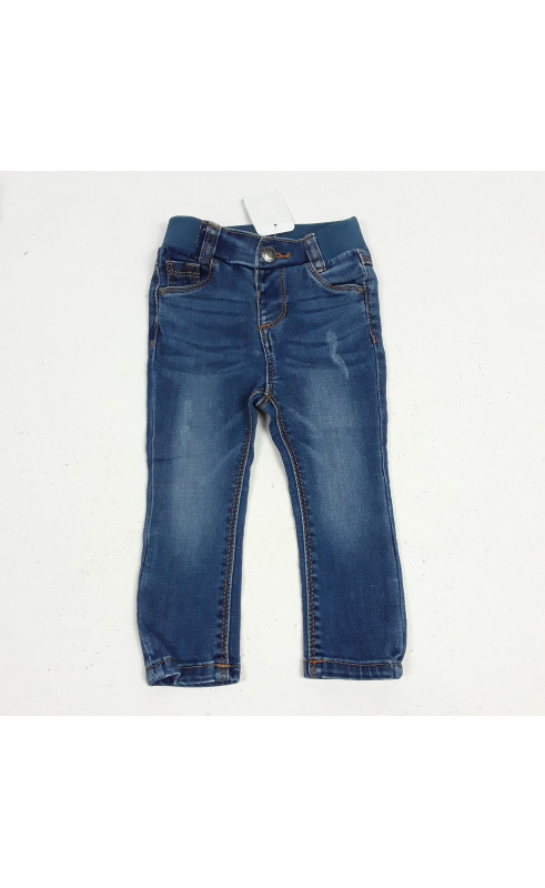 pantalon en jean effet usée