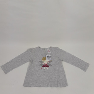 t-shirt ml gris motif danseuse