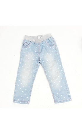 Pantalon style jeans motif...