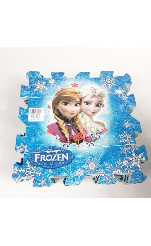 Puzzle de sol tapis mousse la reine des neiges 11 pièces