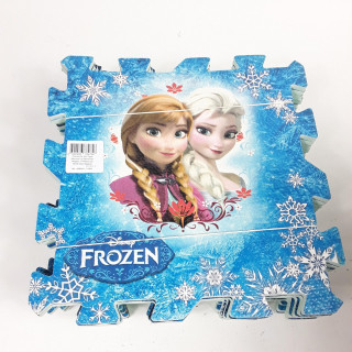 Puzzle de sol tapis mousse la reine des neiges 11 pièces