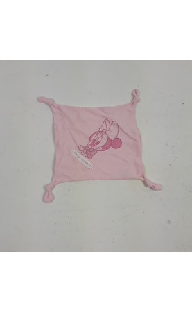 Doudou plat rose bébé minnie