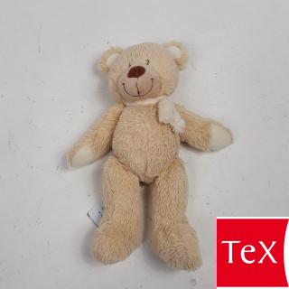 Doudou ours beige avec echarpe