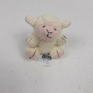 Doudou petit mouton blanc assit