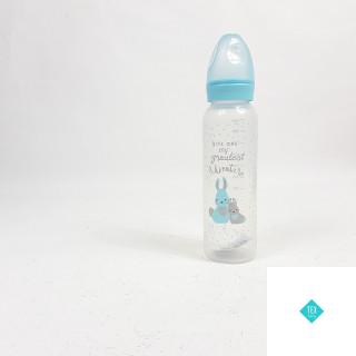 Biberon en plastique 330 ML motif lapin bleu