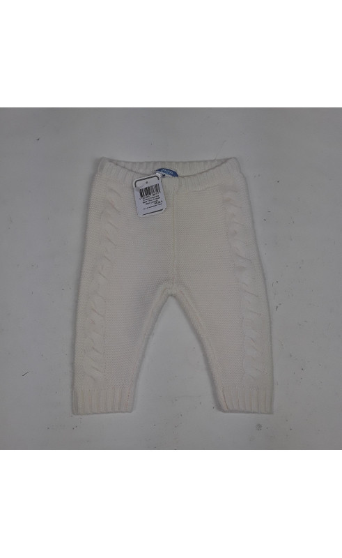 Ensemble bébé tricot torsadé blanc