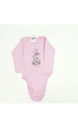 Body ML rose girafe bébé maman