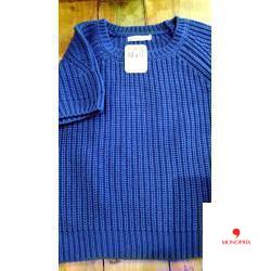 Pull MC coton bleu 